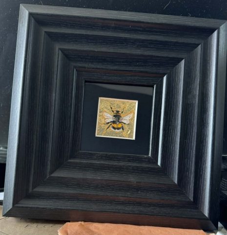 Bee illustration - mixed media