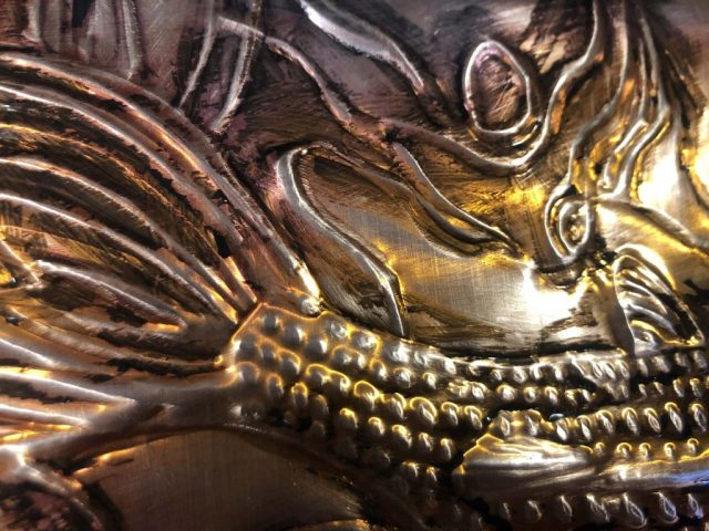 Copper embossing - fish