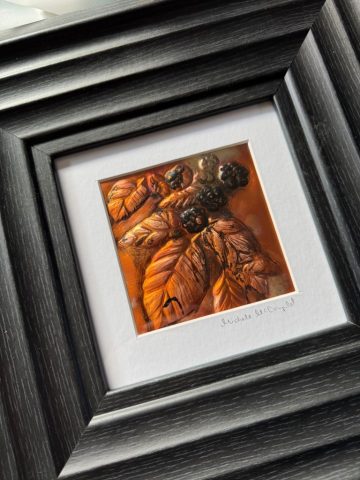 Copper embossing - Blackberries